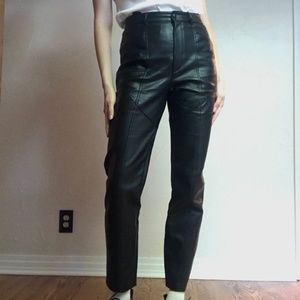 Wilfred Rebel Black faux leather pants,  size 4